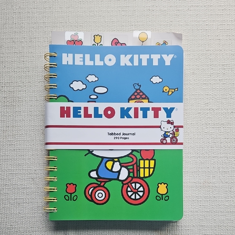 Hello Kitty Classic Tabbed Spiral Journal